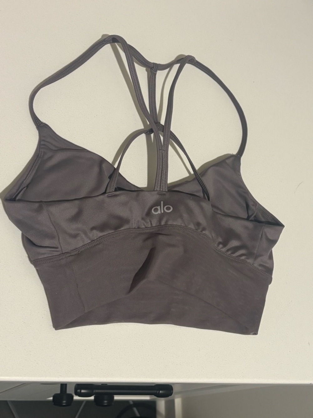 Alo Yoga Lavish Bra in Purple Dusk XS EUC Mesh Band - Picture 5 of 10